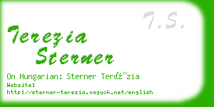terezia sterner business card